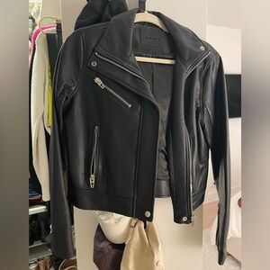Blank NYC Black Leather Biker Jacket